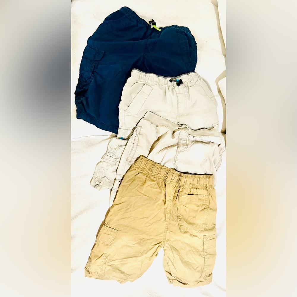 Boys Cargo School Uniform Shorts set of 4